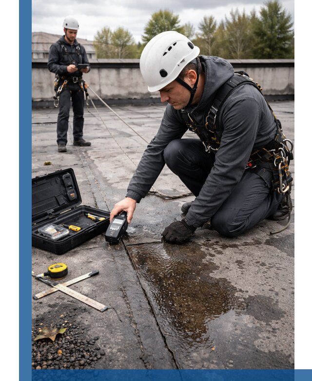 Обследование кровли на протечки и выявление дефектов в Переславле-Залесском