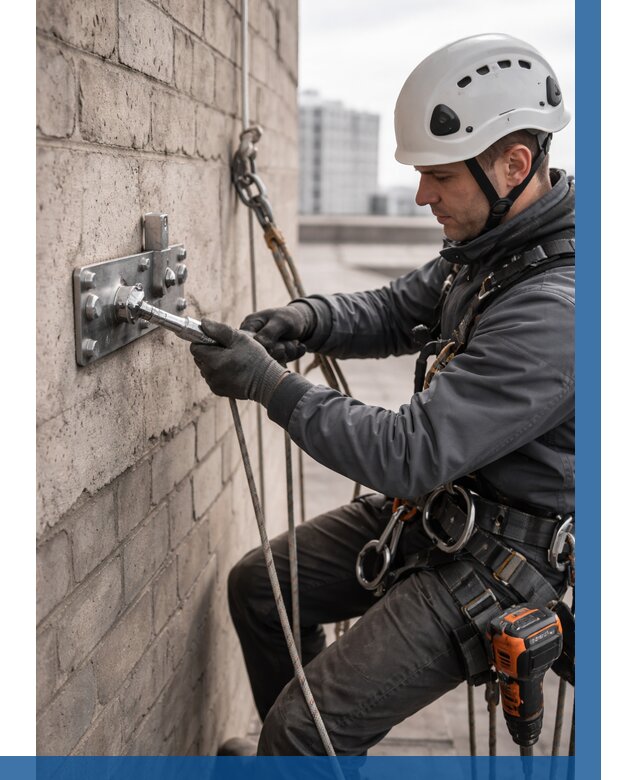 Установка анкерных точек в Переславле-Залесском от 3633 р. | ВЫСОТНИК-Прс